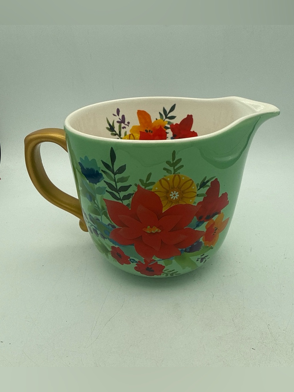 The Pioneer Woman Winter Bouquet 4-Cup Earthenware Measuring Cup